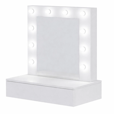 Toaletka z lustrem "LENA WHITE "mat, 75cm, wisząca